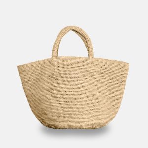 Kapity panier de plage moyen naturel